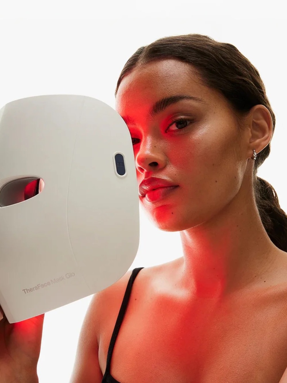 Therabody TheraFace Mask Glo LED Facial Mask in White with Red Light